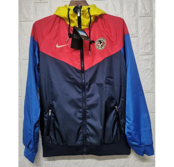 Club America Navy Red Hoodie Windbreaker Jacket 2020/21